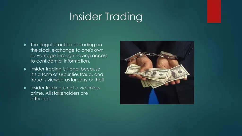 insider trading