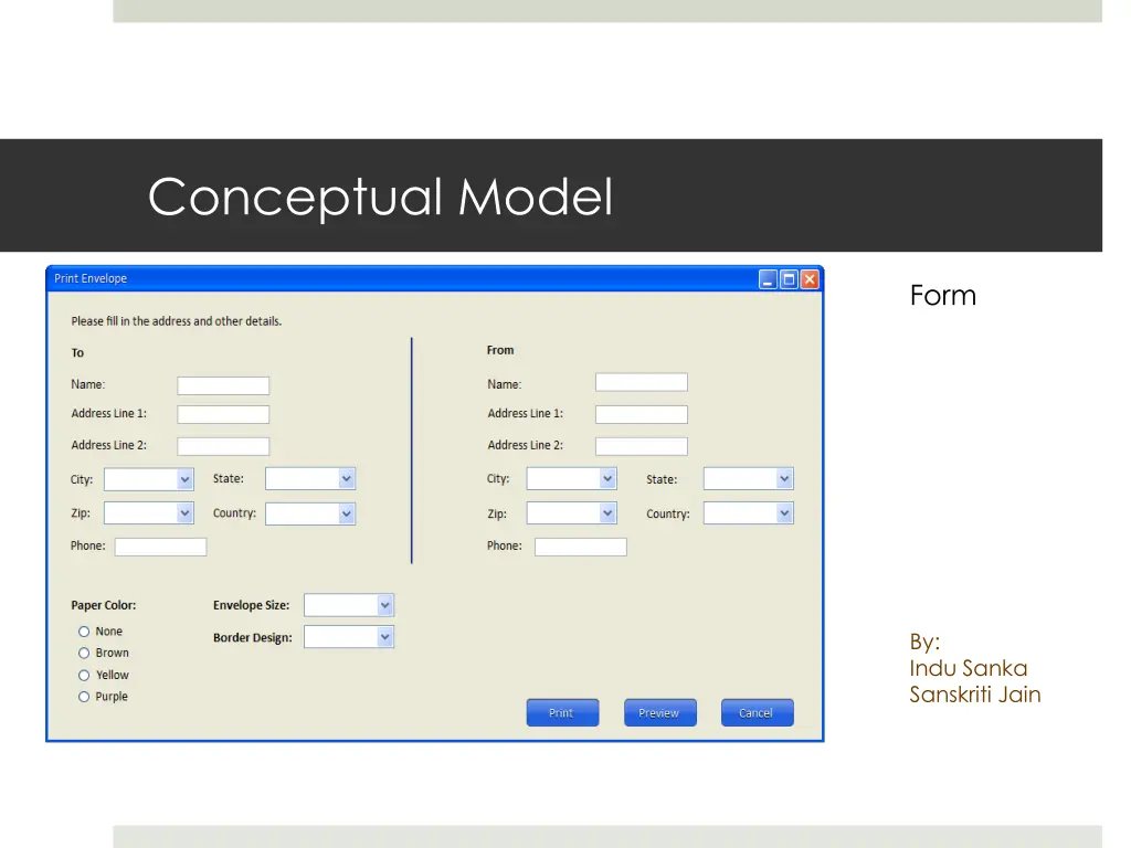 conceptual model