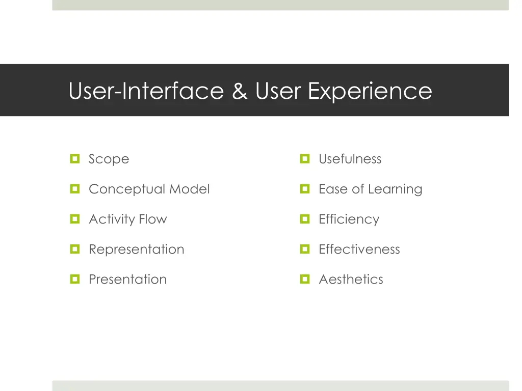 user interface user experience