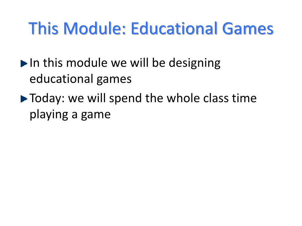 this module educational games