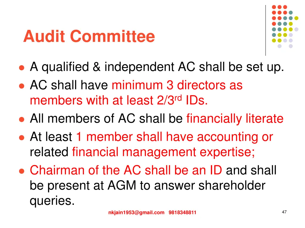 audit committee