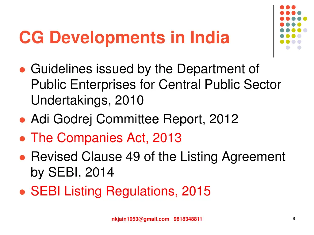 cg developments in india 1