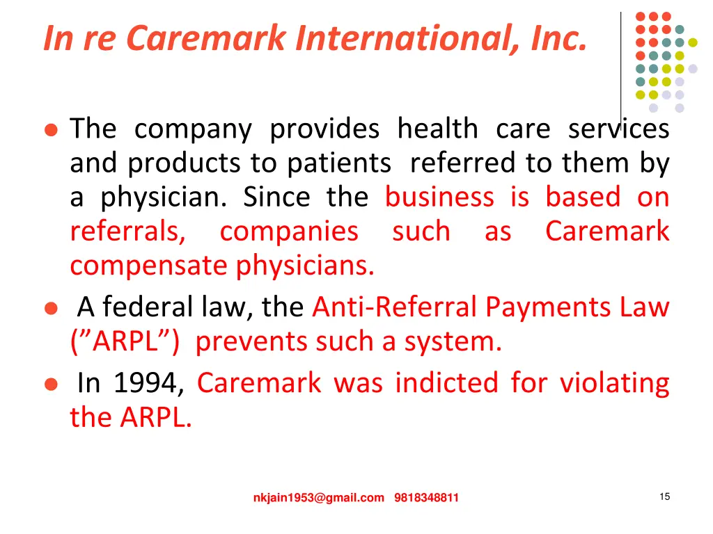 in re caremark international inc