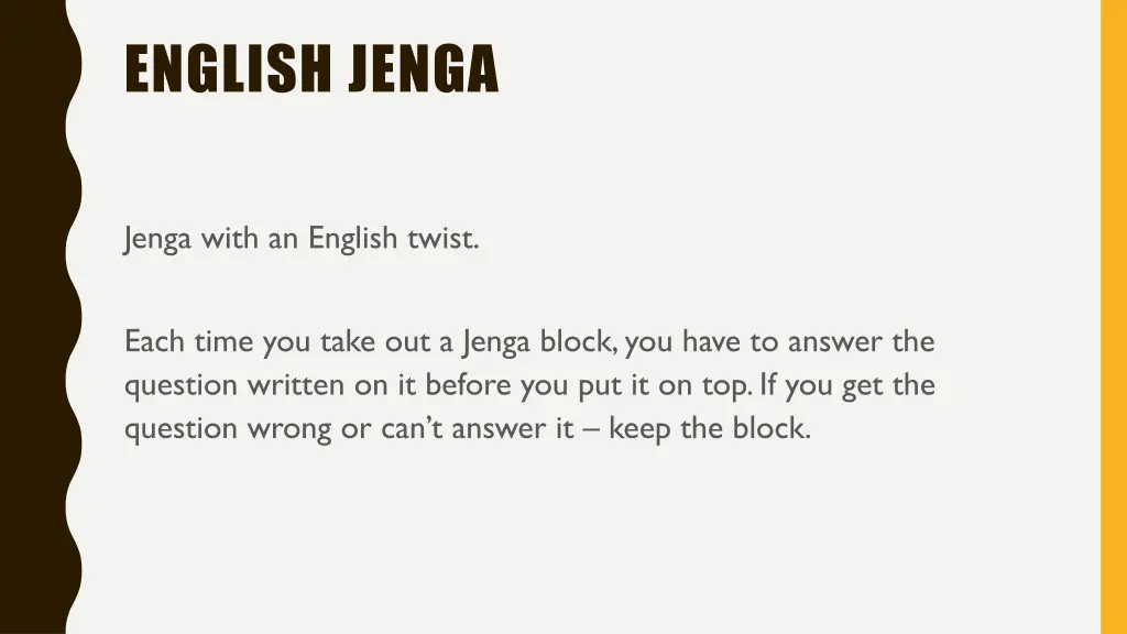 english jenga