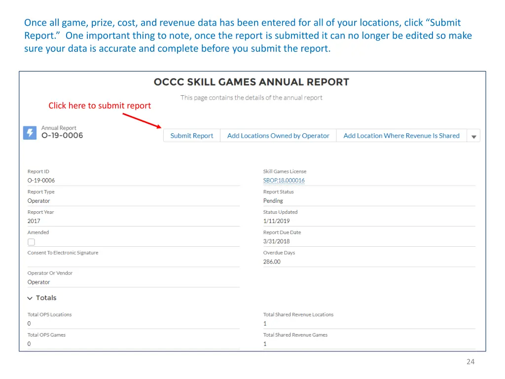 once all game prize cost and revenue data