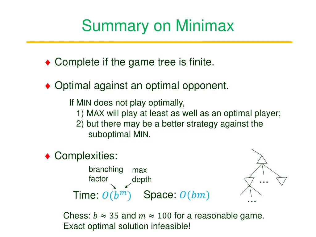 summary on minimax