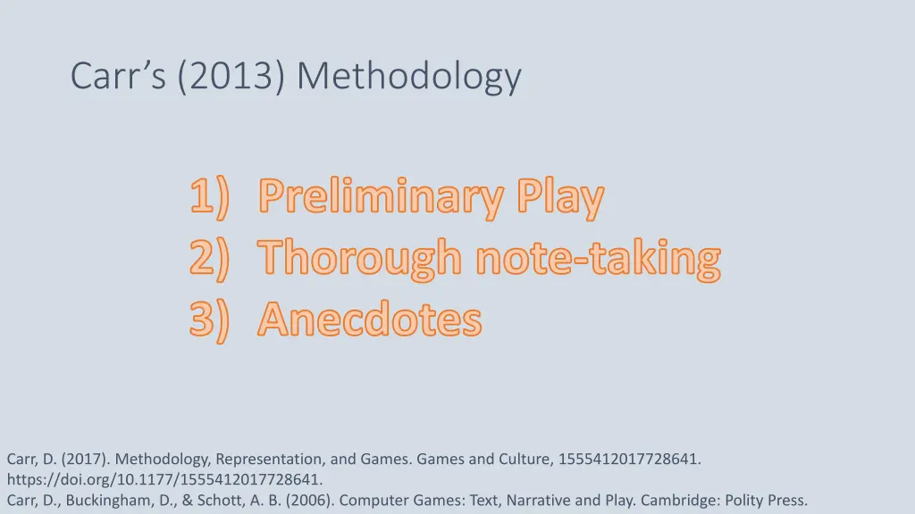 carr s 2013 methodology 1