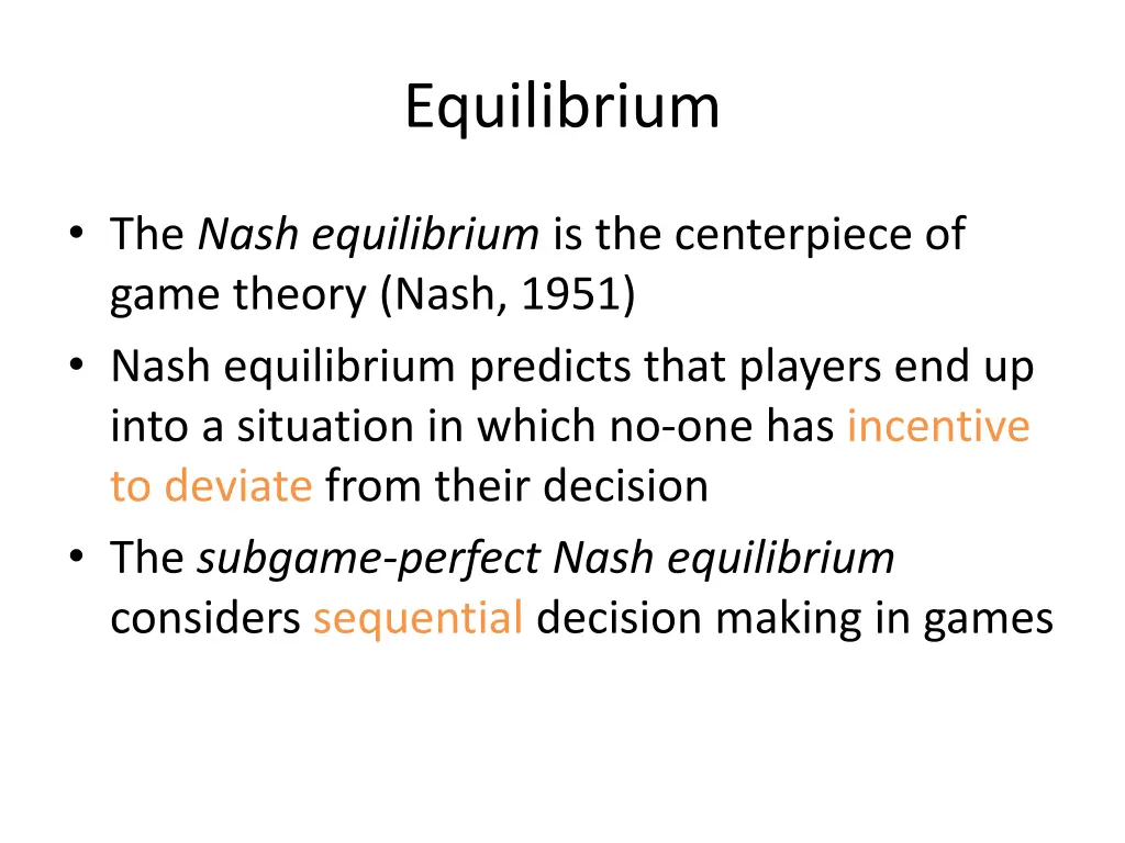 equilibrium