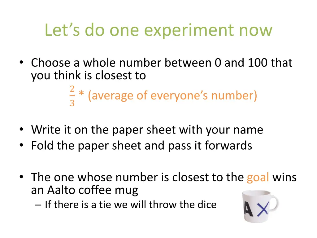 let s do one experiment now