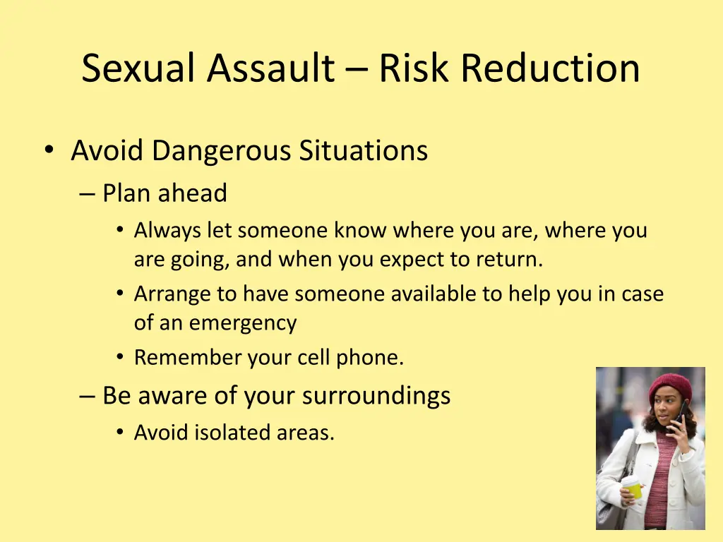 sexual assault risk reduction