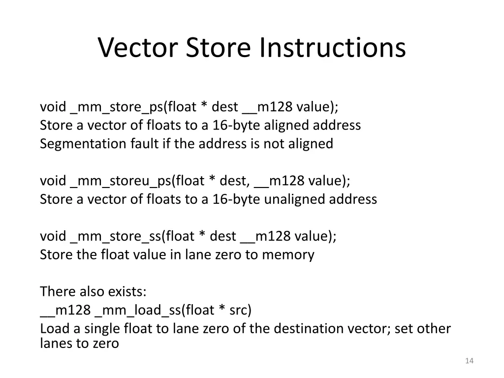 vector store instructions