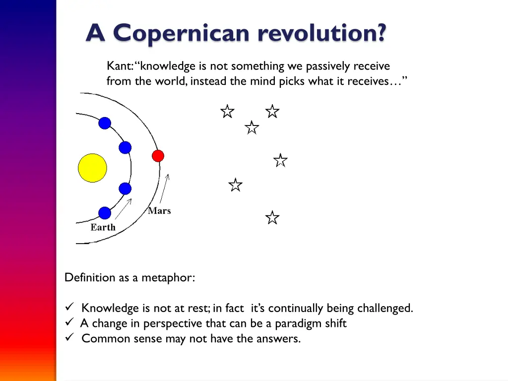 a copernican revolution