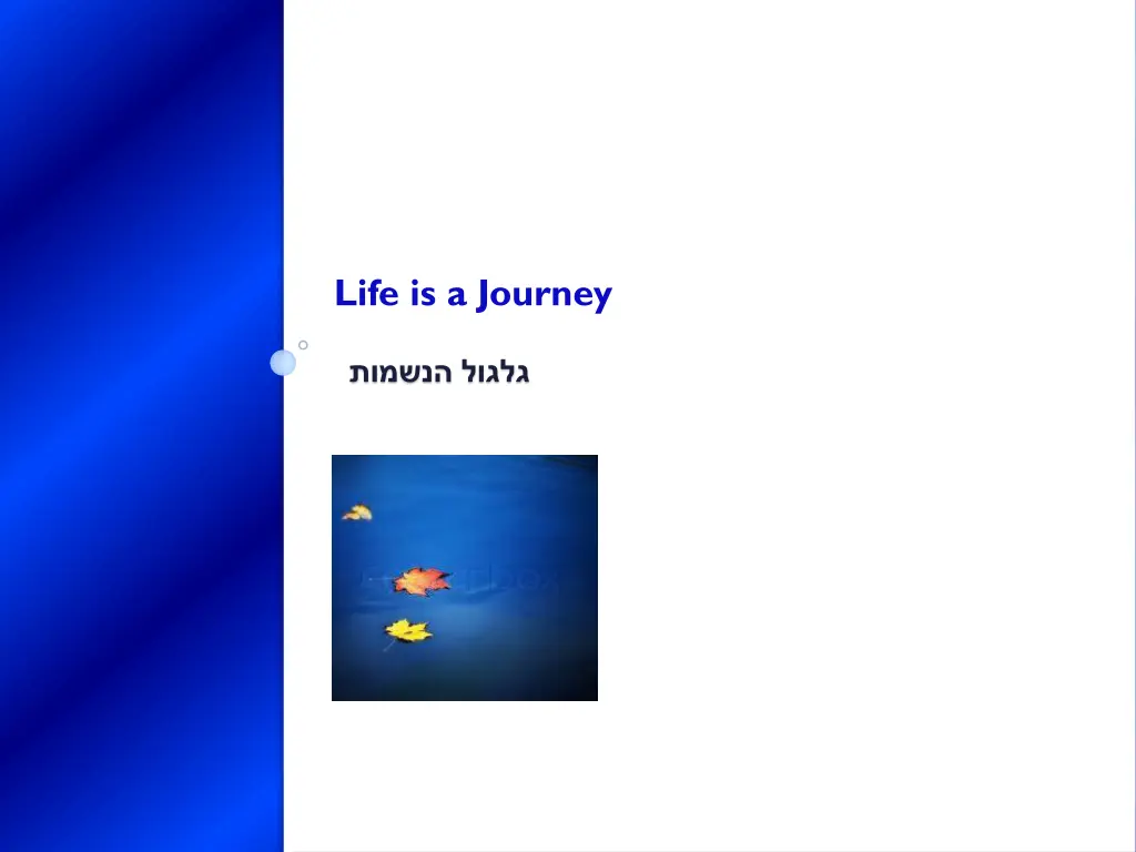 life is a journey