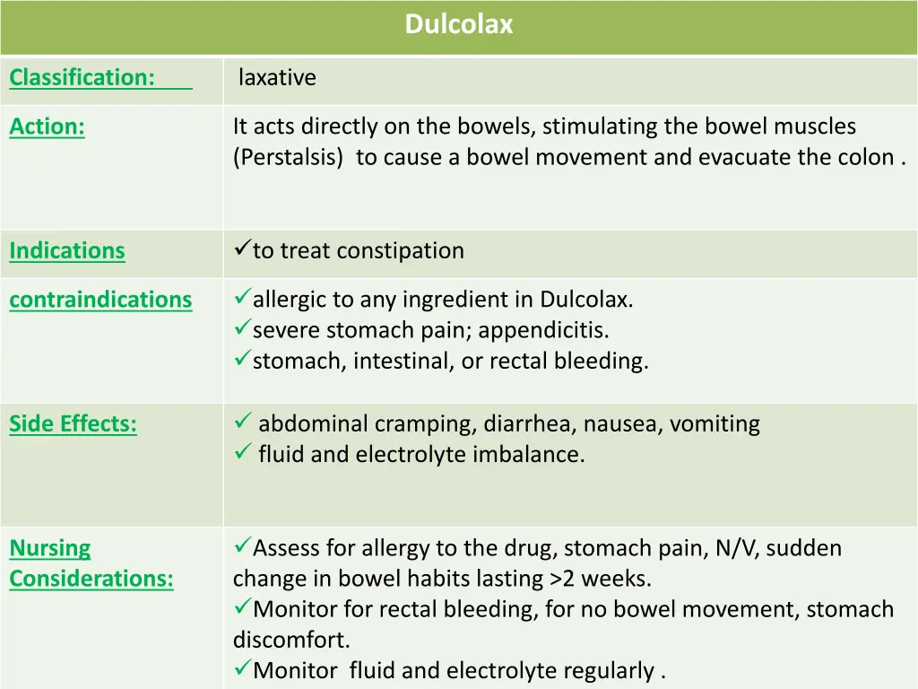 dulcolax