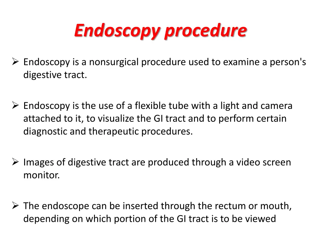 endoscopy procedure