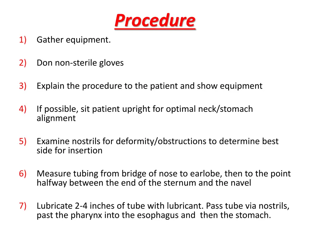 procedure