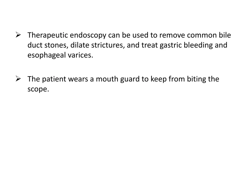 therapeutic endoscopy can be used to remove