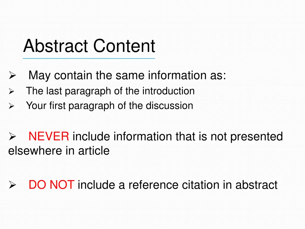 abstract content