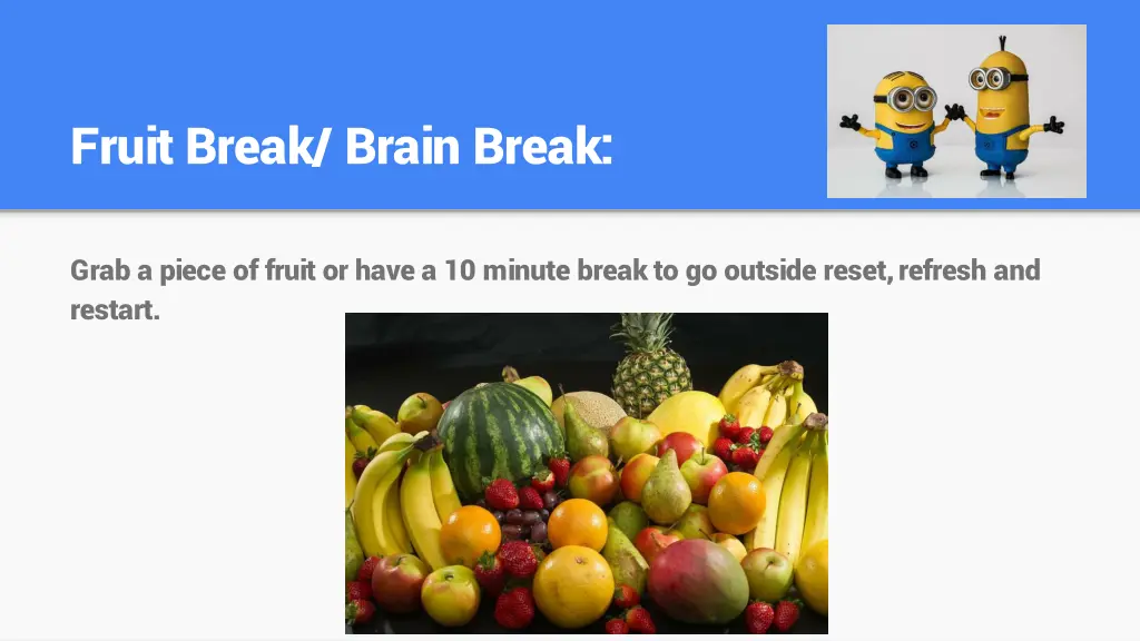 fruit break brain break