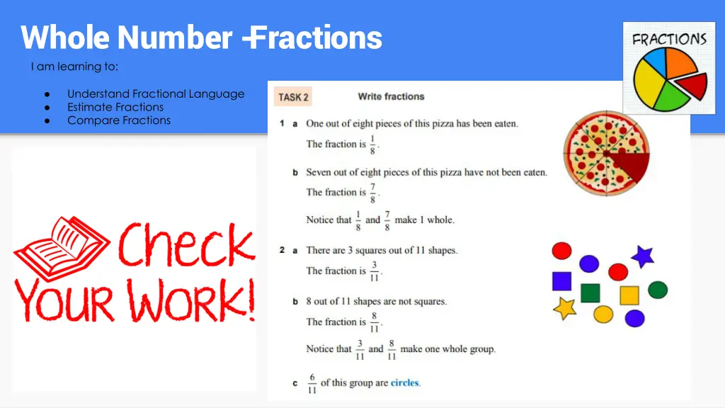 whole number fractions i am learning to 4