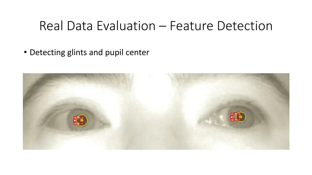 real data evaluation feature detection