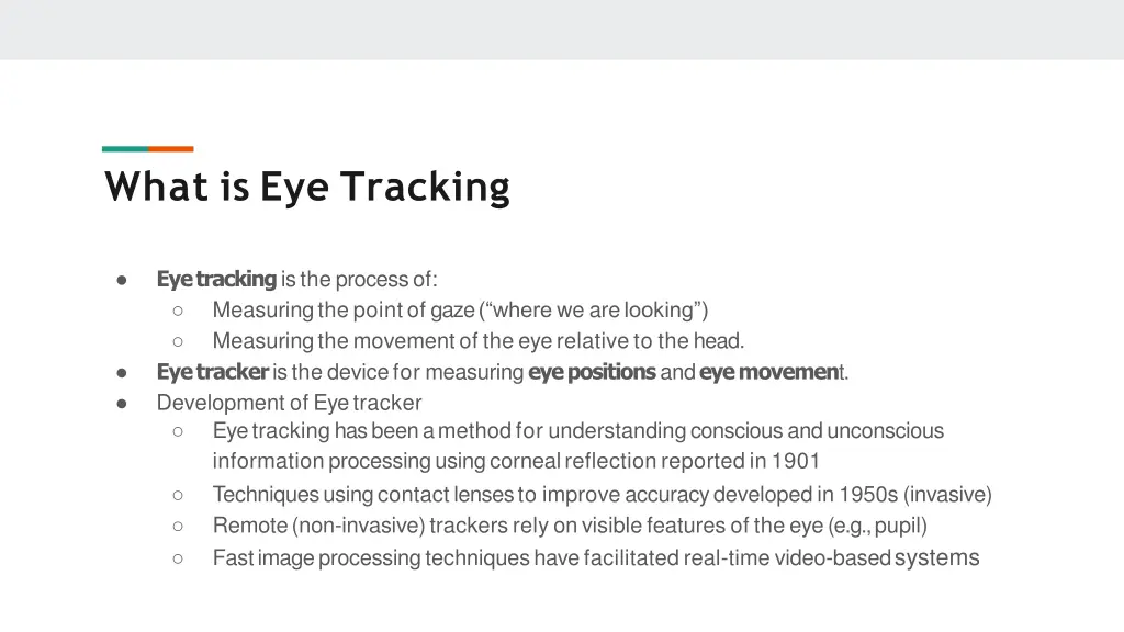 what is eye tracking