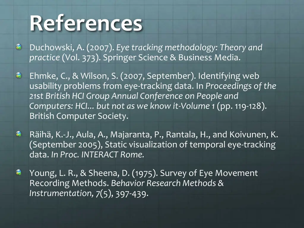 references