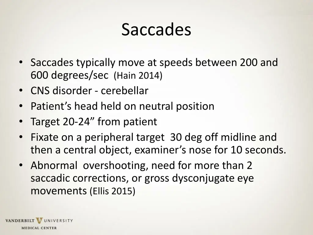 saccades