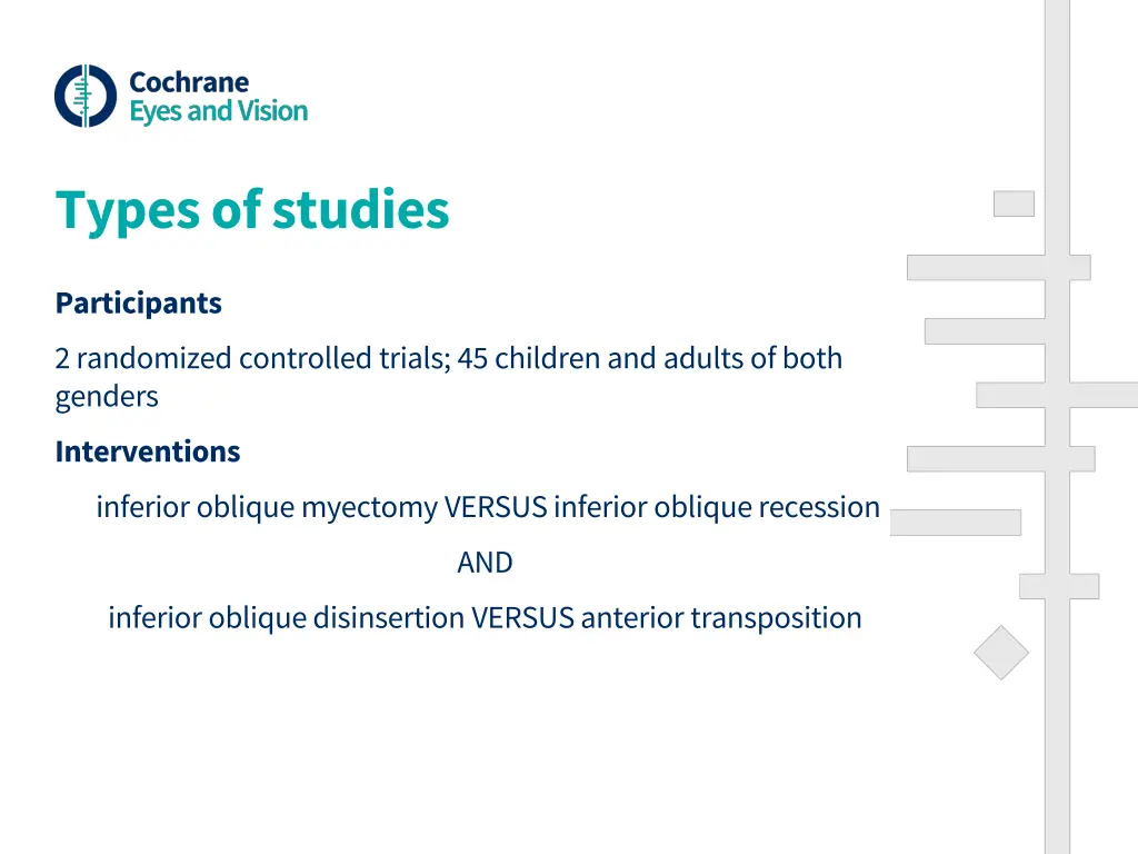 types of studies