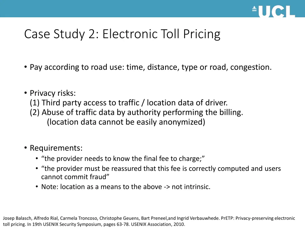 case study 2 electronic toll pricing