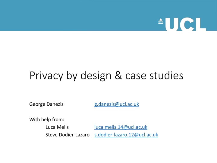 privacy by design case studies