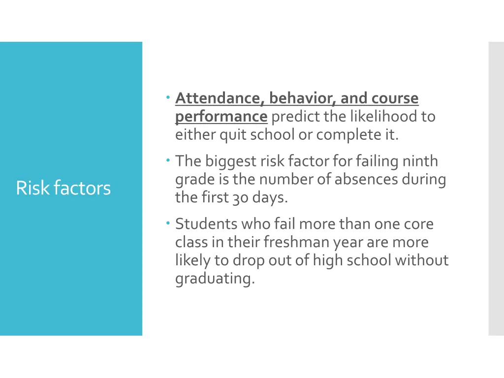 attendance behavior and course performance