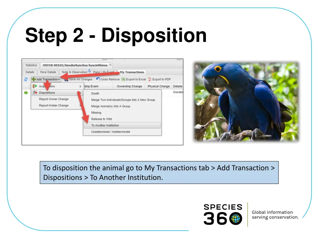 step 2 disposition