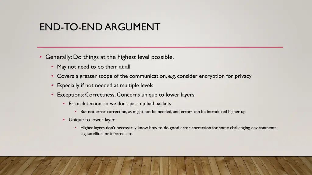 end to end argument