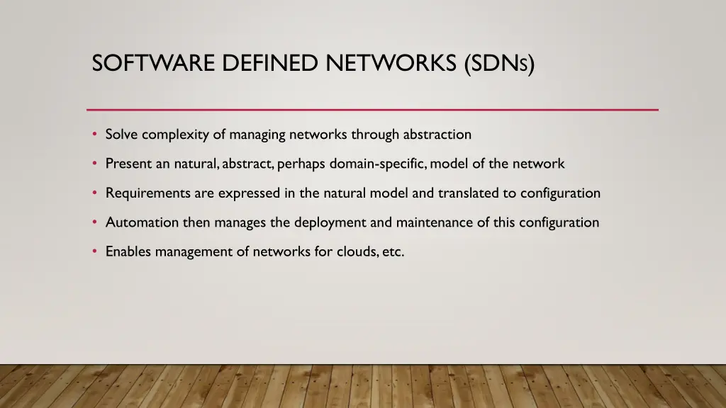 software defined networks sdn s