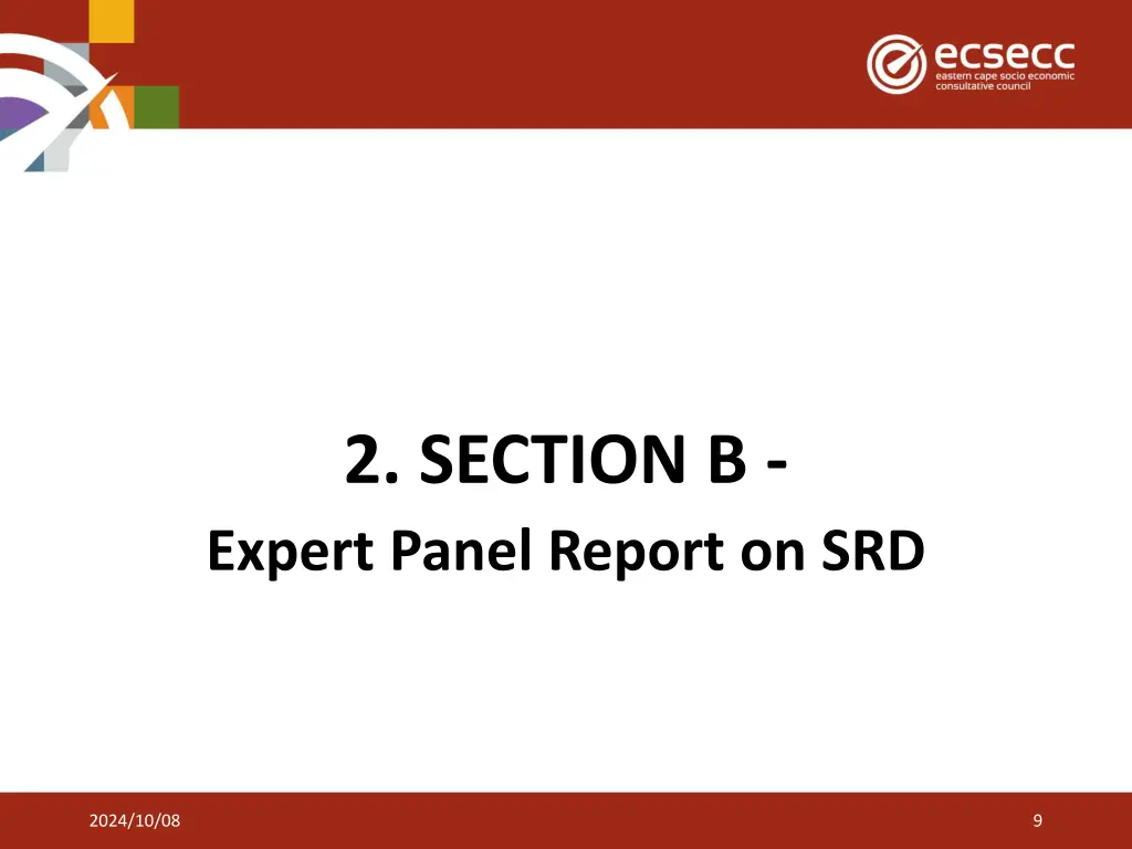 2 section b expert panel report on srd