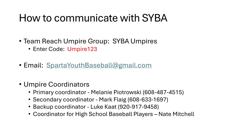 how to communicate with syba