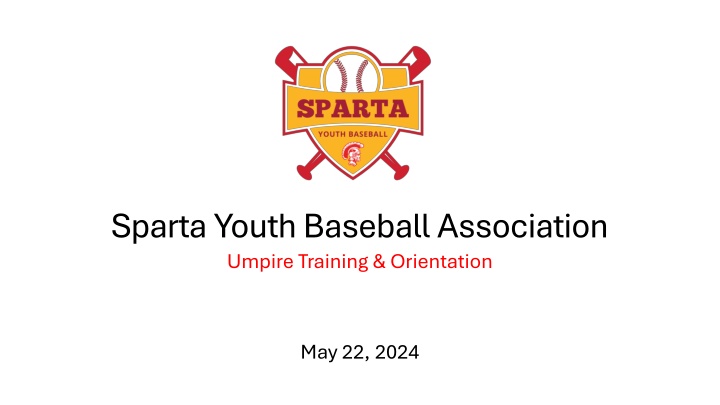 sparta youth baseball association umpire training