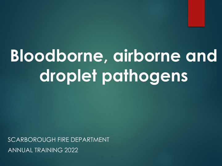 bloodborne airborne and droplet pathogens