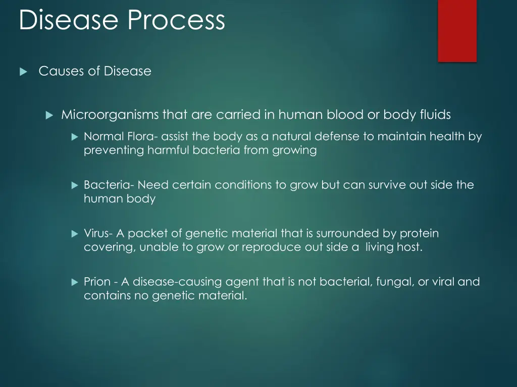 disease process