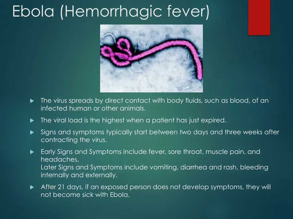 ebola hemorrhagic fever