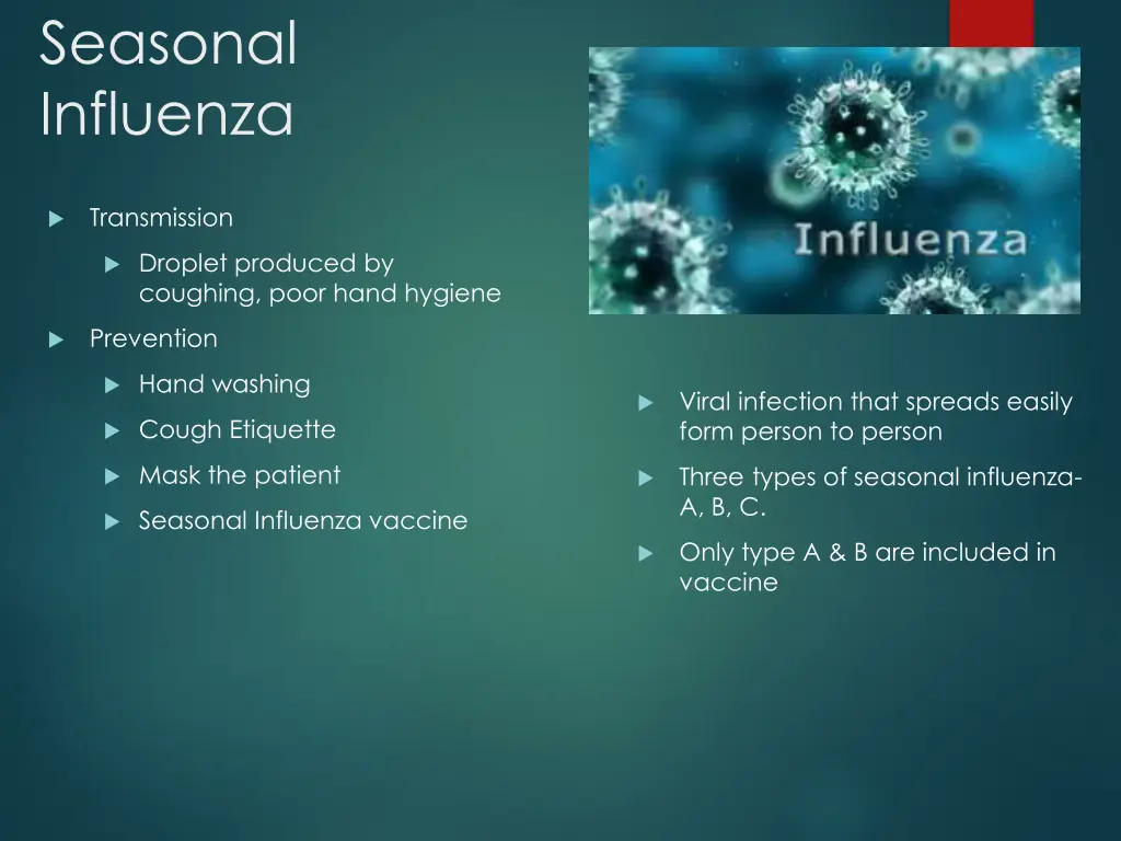 seasonal influenza