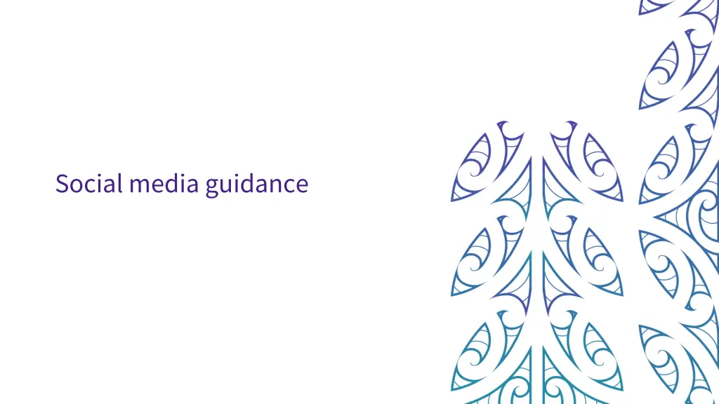 social media guidance