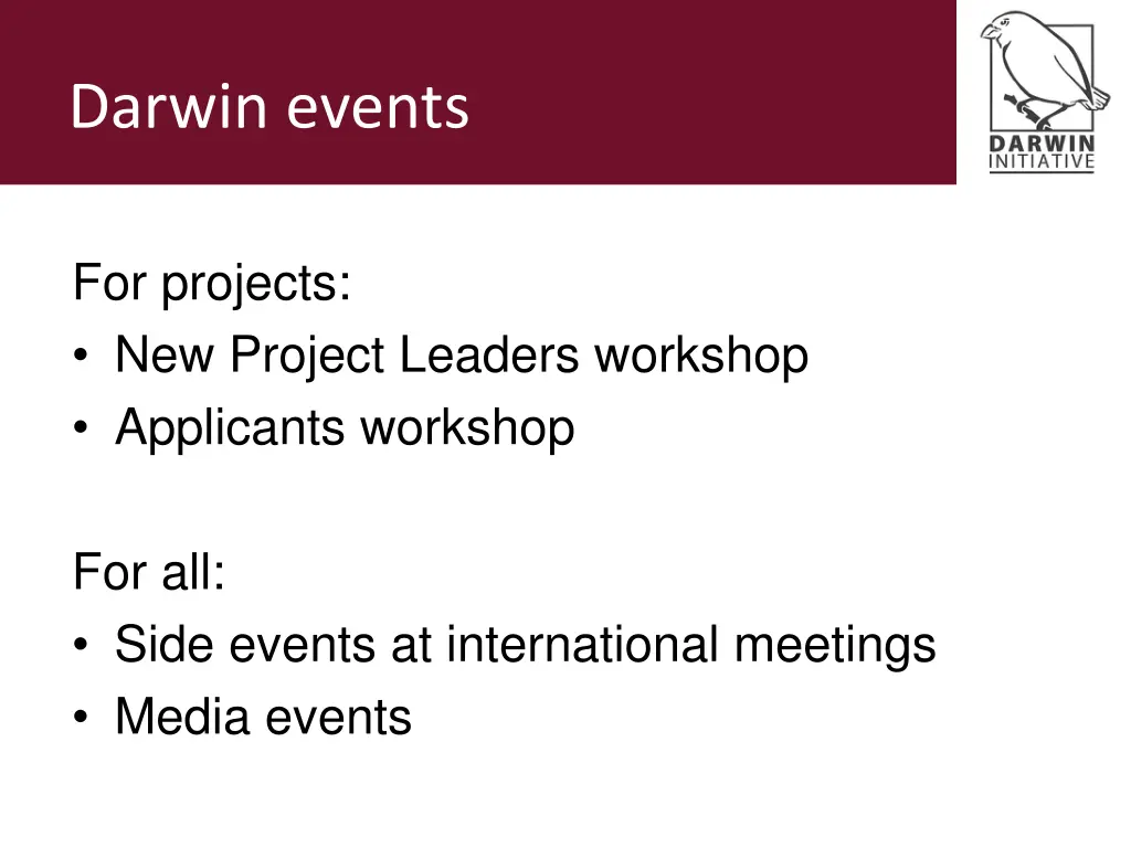 darwin events