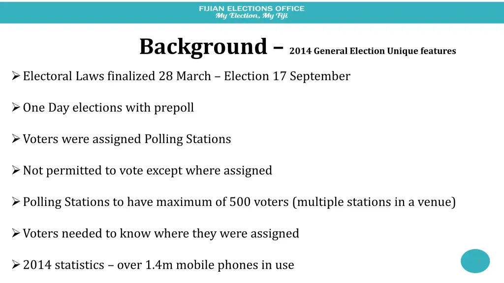 background 2014 general election unique features