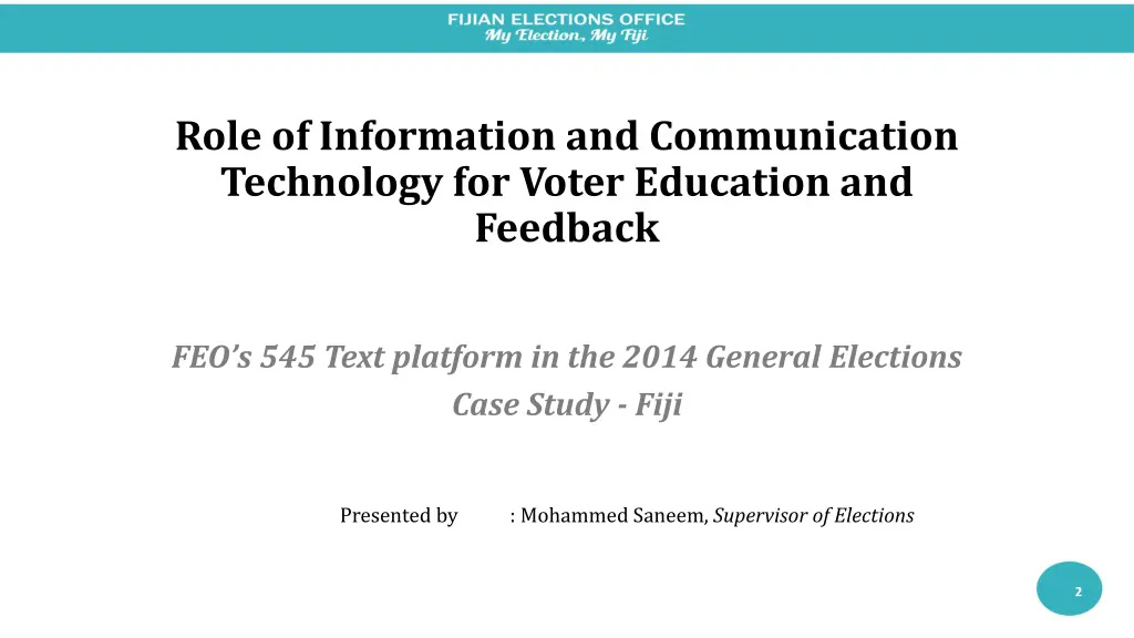 role of information and communication technology