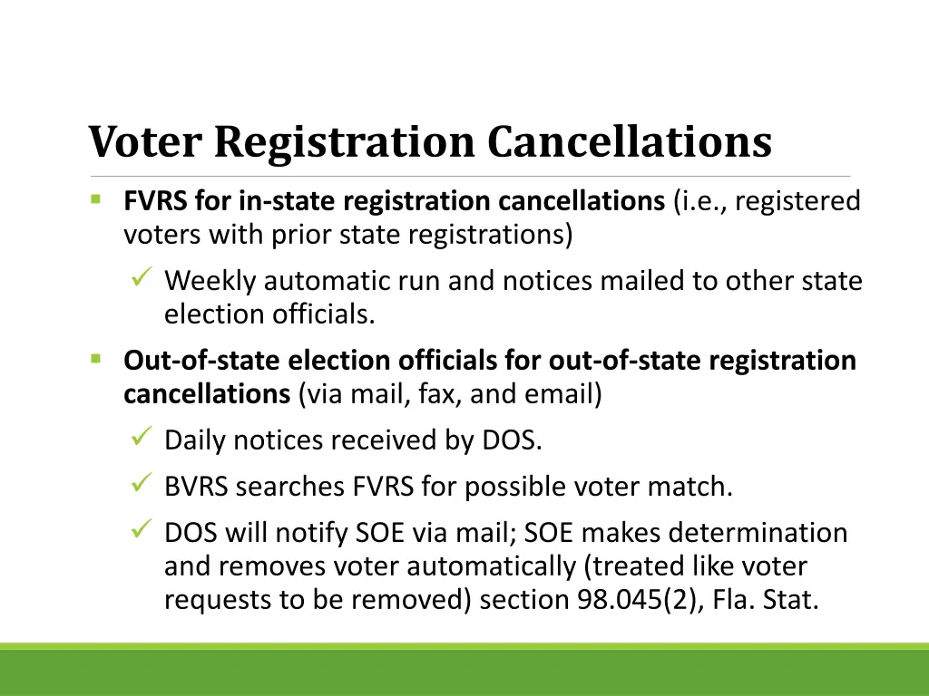 voter registration cancellations