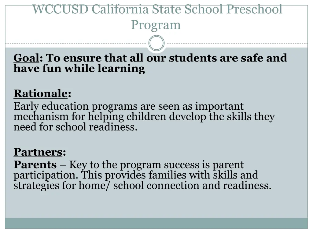 wccusd california state school preschool program