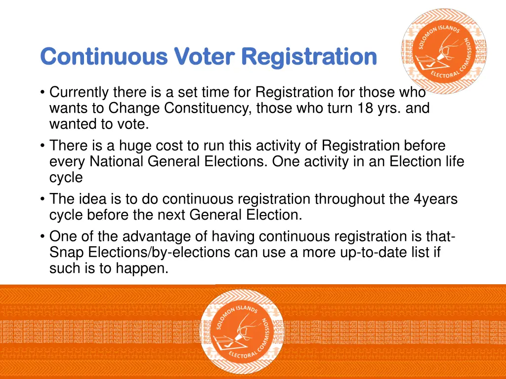 continuous voter registration continuous voter