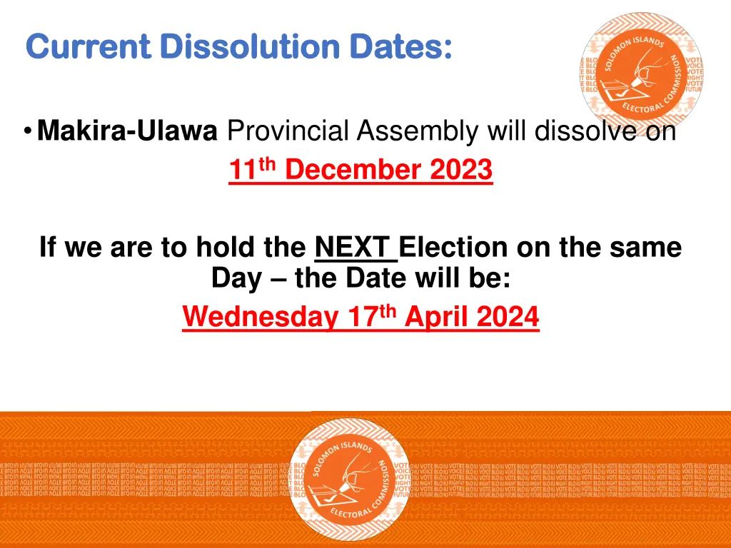 current dissolution dates current dissolution